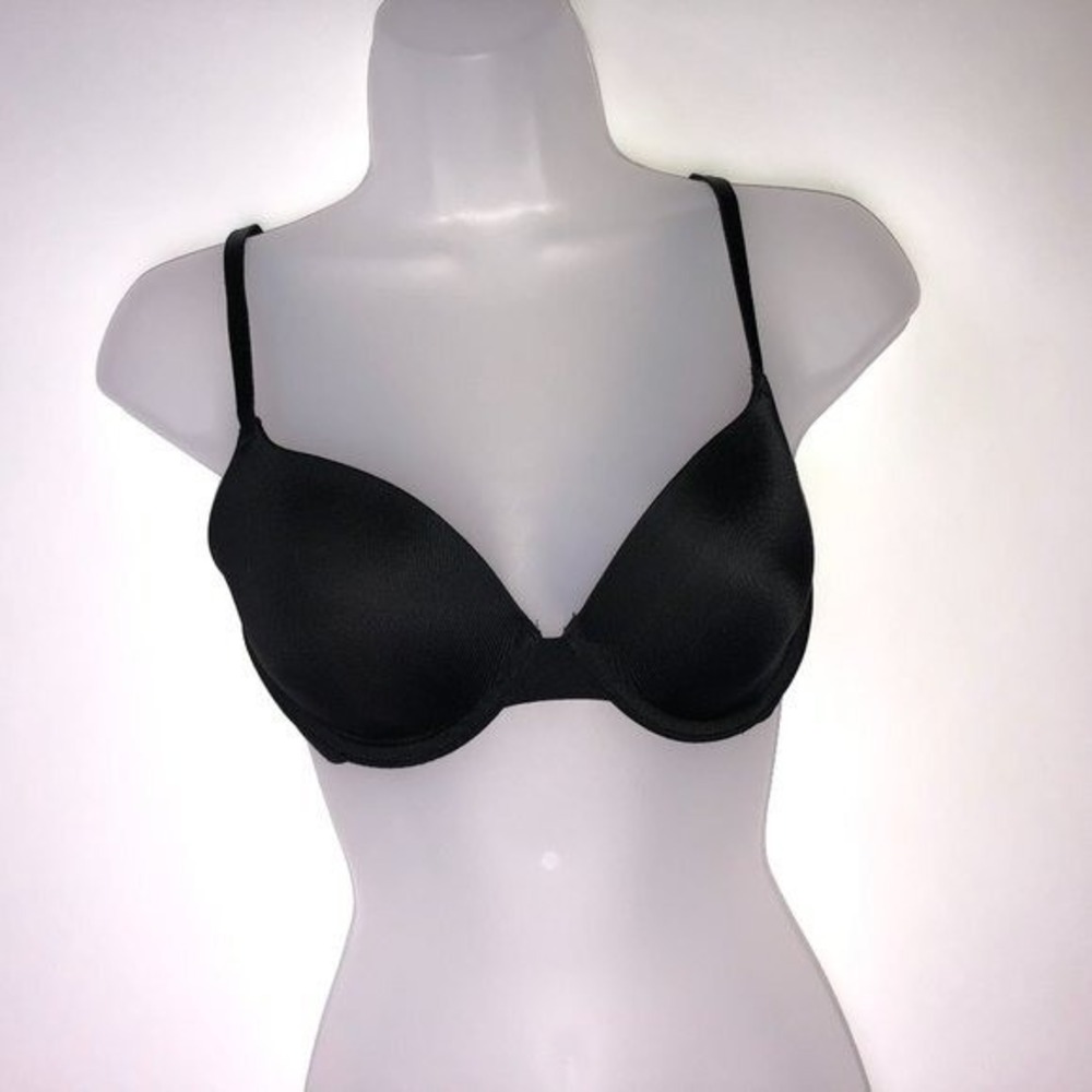 PINK Victoria's‎ Secret Black Bra Wear Everywhere T-shirt Bra 34B
